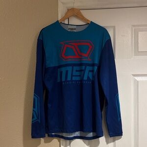 MSR Blue Long Sleeve Motocross Jersey